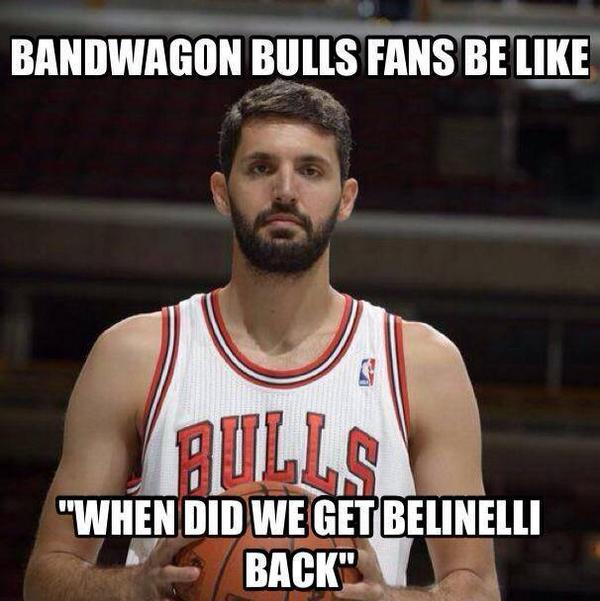 NBA Meme Team on Twitter "Bandwagon Bulls fans be like... http//t.co