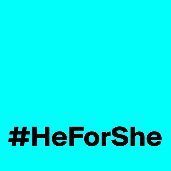 Thank you @EmWatson for this campaign. It's so necessary. #HeForShe
