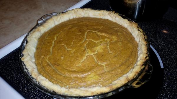 Made my first #pumpkin pie from scratch! #ThanksgivingWeekend