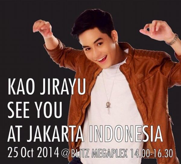 clubkaofanpage's tweet photo. Kaonesia, it's your time! Don't miss to meet Jirayu! :) http://t.co/uJze4lN3Dz