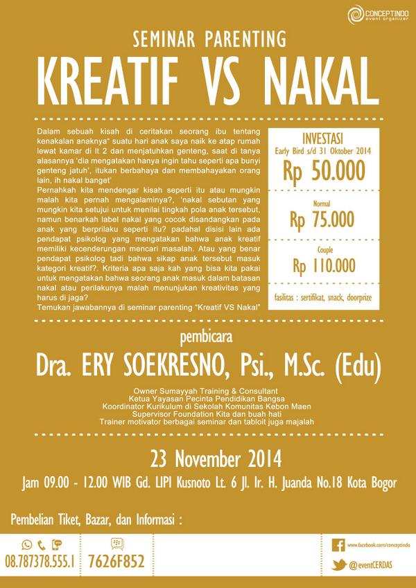 eventCERDAS's tweet photo. jangan sampe kelewat ya #seminarKVN http://t.co/X74Yj386DN
