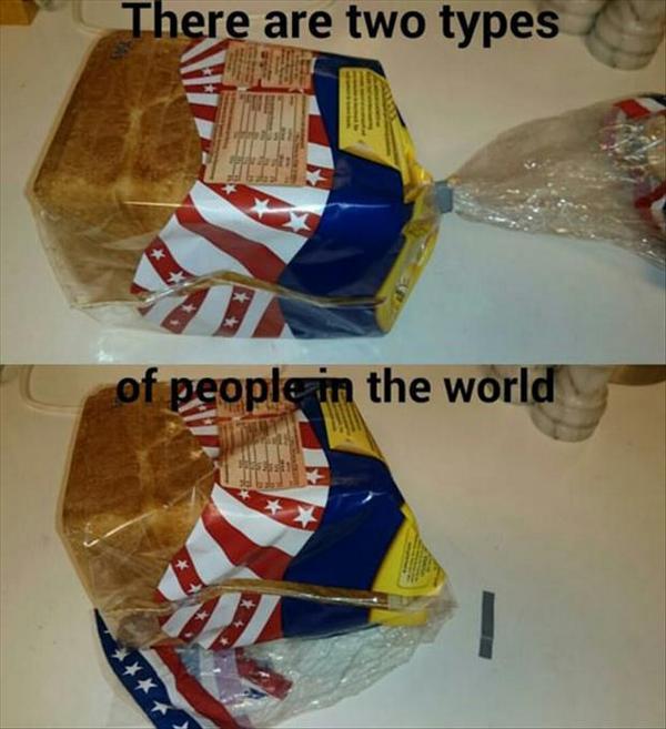 There are two types of people...
