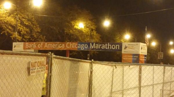 Ready for tomorrow #runners? Good luck!! Startline is bout 6 miles from western blue line. #ChicagoMarathon