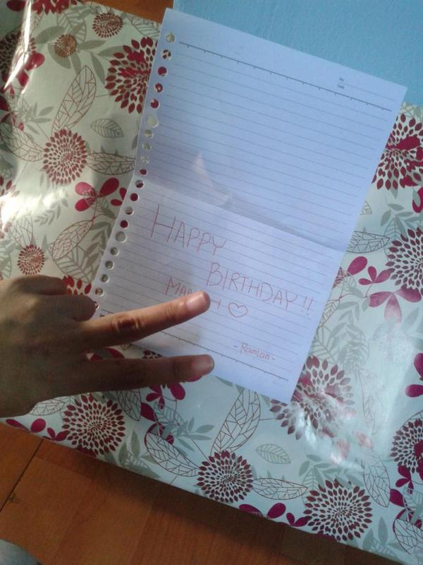 You're wllcm bbyy{} "<a href="/Rooosma/">Ros</a>: Thanks for a sweet gift;* <a href="/ramlanFms/">RamlanFamily</a> "