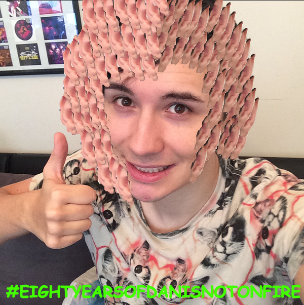 danielhowell's tweet photo. thank you all so much for your support during this difficult time #eightyearsofdanisnotonfire http://t.co/HjSjaB6TDT