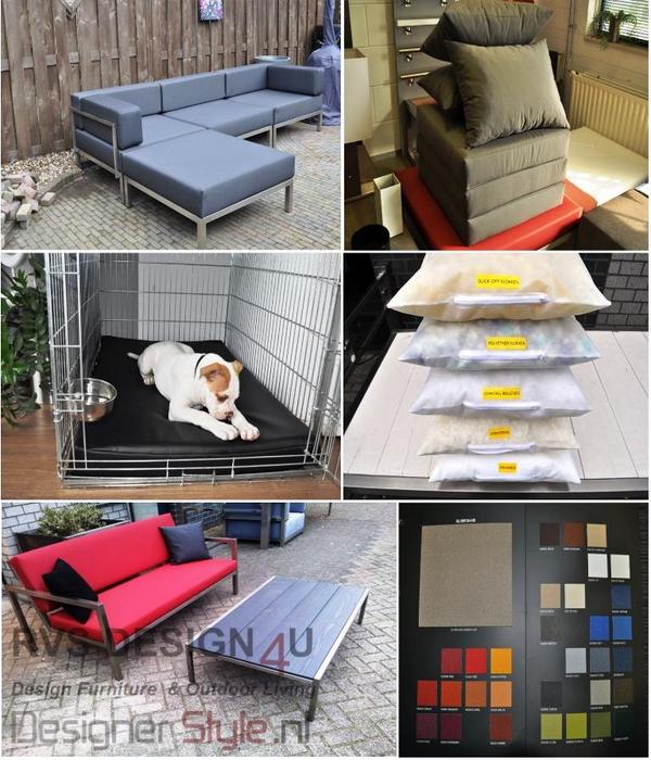 Ook maken wij #loungekussens op maat voor uw loungeset of bank 
#steigerhout  #loungebank #RVSbank