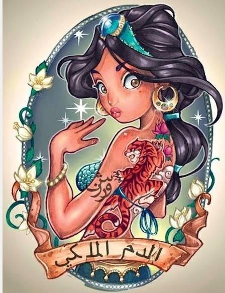 CustomPrincess's tweet image. Pin up princess tattoo on your bag or shoes