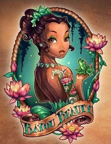 CustomPrincess's tweet image. Pin up princess tattoo on your bag or shoes