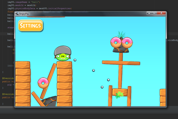 azakhary's tweet image. Just messing around with #Overlap2D physics. @badlogicgames thanks for suggesting the pigs :-P