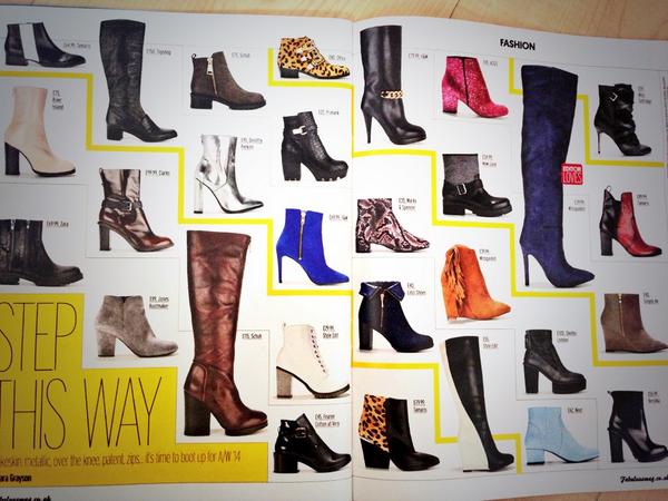Step this way with the boot guide out in today's <a href="/Fabulousmag/">Fabulous</a> #snakeskin #metallic #bootup #stepthisway #AW14