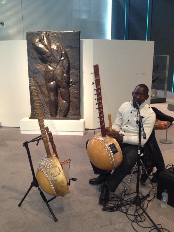 BHMNorfolk's tweet photo. @SainsburyCentre with Safo playing kora #norwichculture at the @BHMNorfolk http://t.co/aZ5IRsJMsN