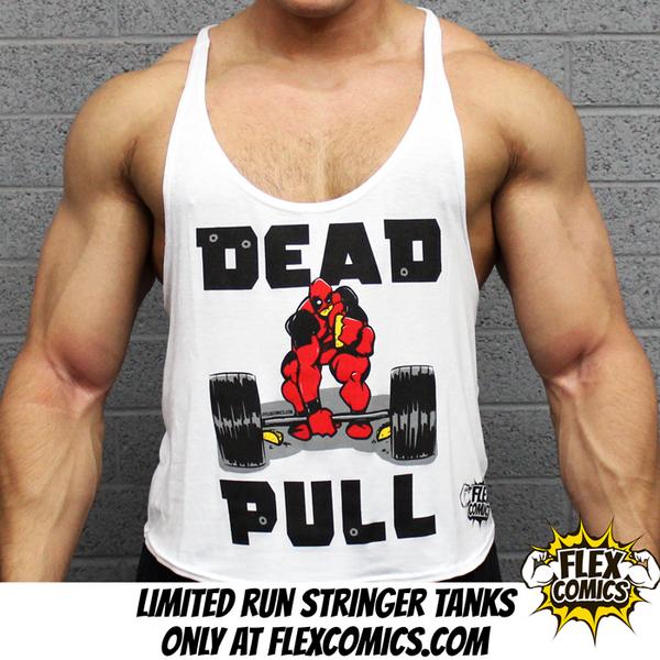 FlexComics's tweet image. Limited Promotional Run (Less than 10 Available). FlexComics.com #DeadPULL #stringertank #fitfam