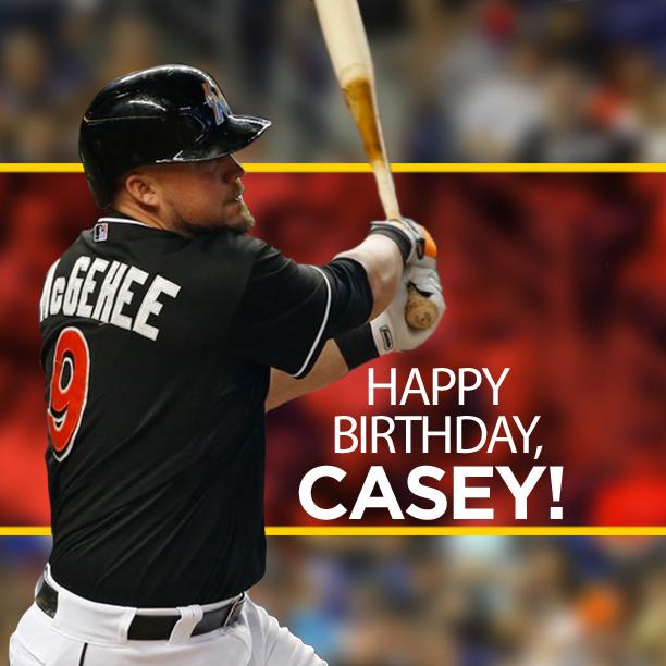 Happy Birthday to our third baseman, Casey McGehee! 