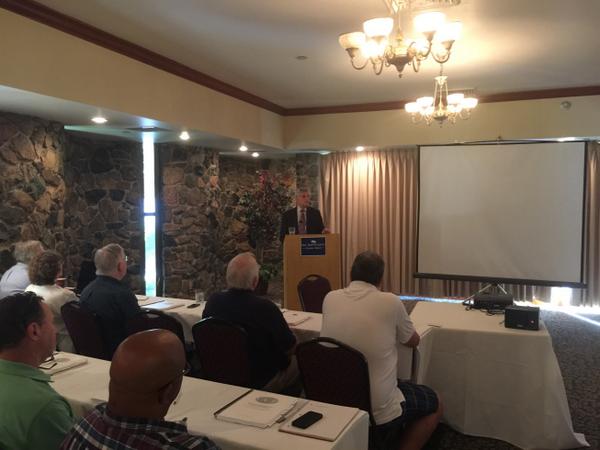 CAJProf's tweet image. Fred Goldman delivering keynote address at the CAJP 2014 conference