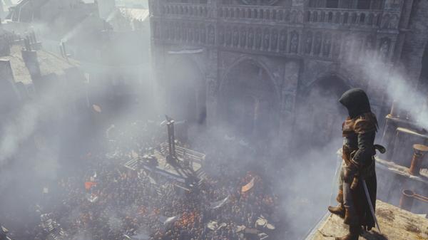 IGN's tweet image. @AssassinsCreed Unity is shaping up to be bloody gorgeous! trib.al/AqkmTOq