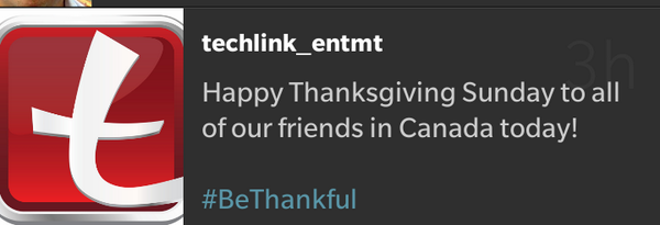 RonTechlink's tweet image. Happy Thanksgiving!