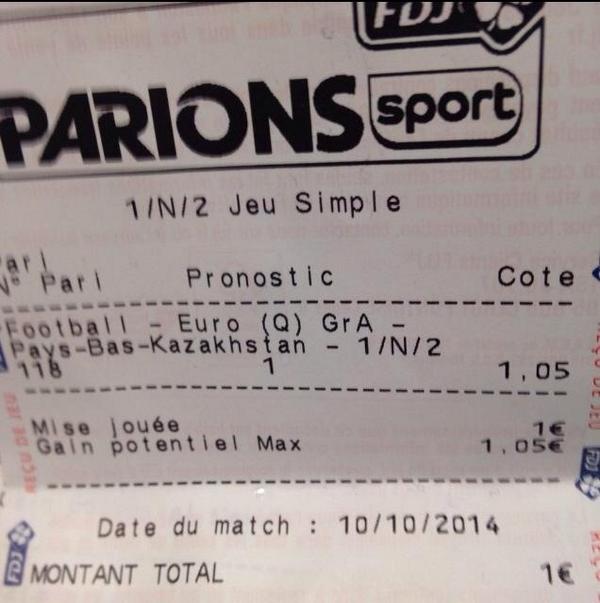 Pronos_Tik's tweet photo. #CommentJaimePas les gens qui font ce genre de paries puis qu'ils se vantent  d'avoir gagner sur Twitter 😂😑 http://t.co/LFCKxKv7FV