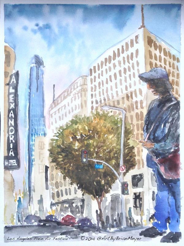 ArtByBrianMeyer's tweet photo. Tree of Life found at Spring #pleinair #lapaf #watercolor #losangeles #dtla available today at @downtownartwalk http://t.co/GAUcaqTRhc