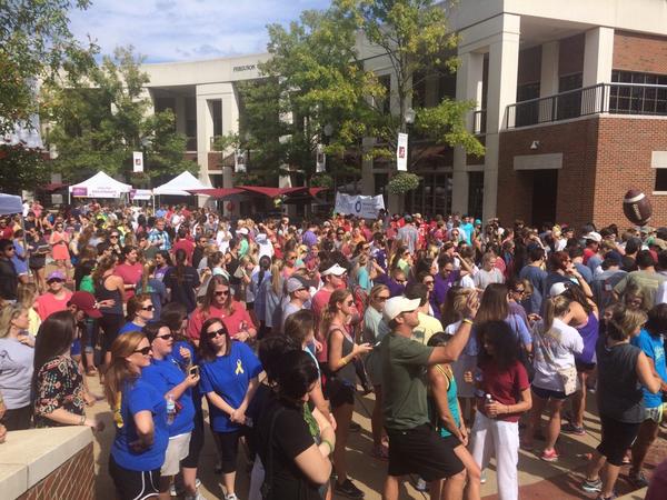 Bamaclassof18's tweet photo. Thanks for all the support! Out of the Darkness Walk 2014 http://t.co/hDK2t5o1y5