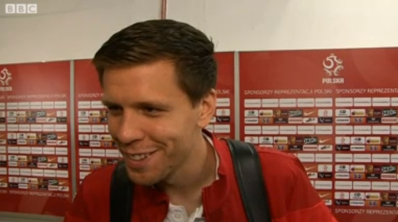 BBCSport's tweet photo. Watch Wojciech Szczesny on making history against Germany &amp; planning revenge against Scotland http://t.co/KLlDylgpri http://t.co/5TtpKCsYL9