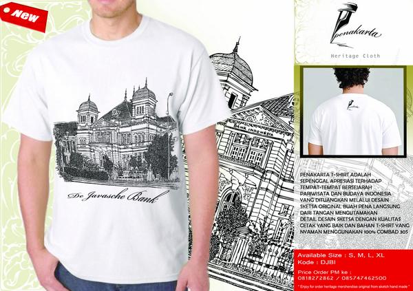 Dsign : DE JAVASCHE BANK
Available size : S, M, L, XL
Rp. 60.000,-
online order SMS ke 0818272862 / 085747462500