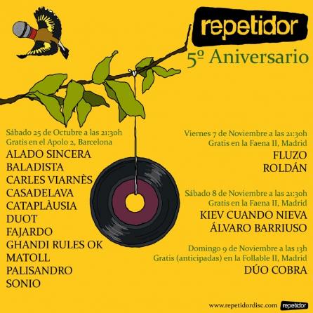 rockdelux's tweet photo. Mañana a las 11:00 horas estrenamos una gran playlist con 22 temas para celebrar el 5º aniversario de @repetidordisc. http://t.co/VKwJS3L2HH