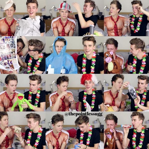 thepointlessugg's tweet image. made this edit of @Caspar_Lee and @Joe_Sugg in joe's new video, wish they would see this😢