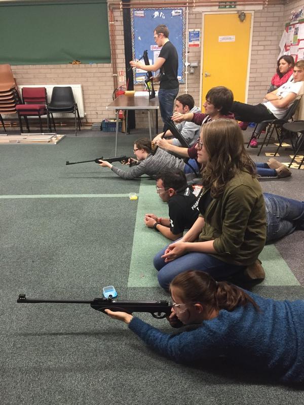 Tonight we are rifle shooting - wide range of cups and cans being shot at!