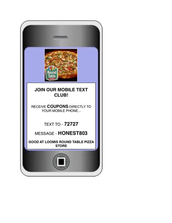 Loomis Round Table On Twitter Join Our Mobile Text Club And Loomis Round Table On Twitter Join Our Mobile Text Club And Receive Saving S Directly To Your Phone