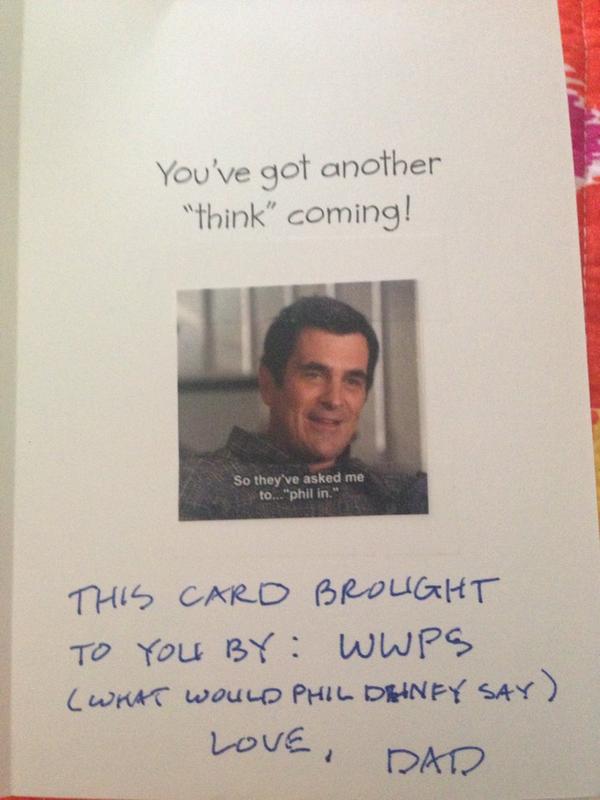 Lainy_Johnson's tweet photo. My dad sent me a hand-made card. #dedicateddaddy http://t.co/I30Fiap8oK