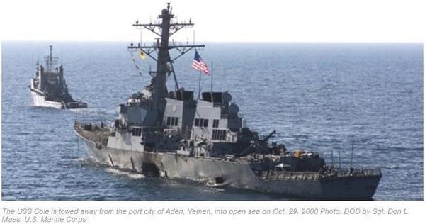 Sept11Memorial's tweet photo. Today we remember the 17 U.S. sailors killed in the USS Cole bombing 14 years ago. http://t.co/NsiyK871os