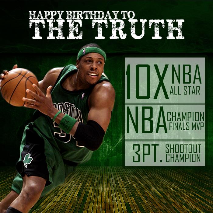 Paul Pierce continues his legacy this upcoming season with the Wizards.

Happy Birthday Paul Pierce! 