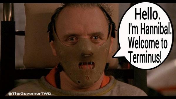 TheGovernorTWD_'s tweet photo. Maybe we'll meet the cook tonight.  #TheWalkingDeadTONIGHT #WelcomeToTerminus http://t.co/tx9pka6tVn