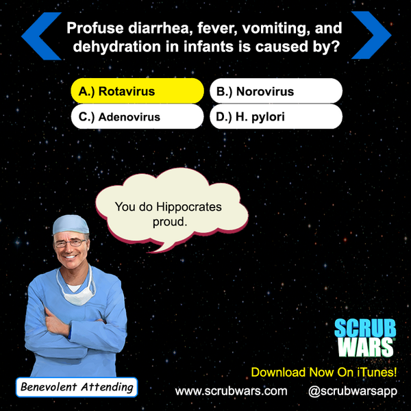 scrubwarsapp's tweet photo. #MedEd Review Answer - #USMLEstep1 #ScrubWarsApp Retweet/Favorite if you guessed the right answer! http://t.co/zKaMfOH13i