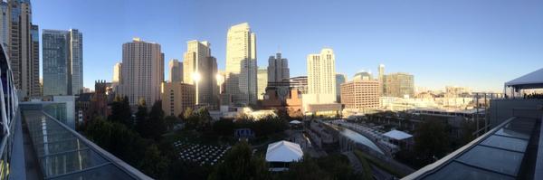 georgewsu's tweet photo. View from Metreon at @salesforce hackathon #dfhack14 http://t.co/eoOK7SDM5P