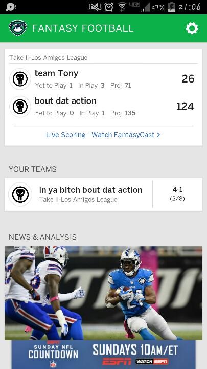 TVS42's tweet photo. I'm ATown stomping old boy in fantasy right now #weboutdataction http://t.co/HJ1NEANL8s