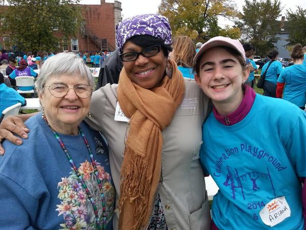 JBHandelman's tweet image. #celebrationplayground Today we built community.  Oh ya and a playground too.