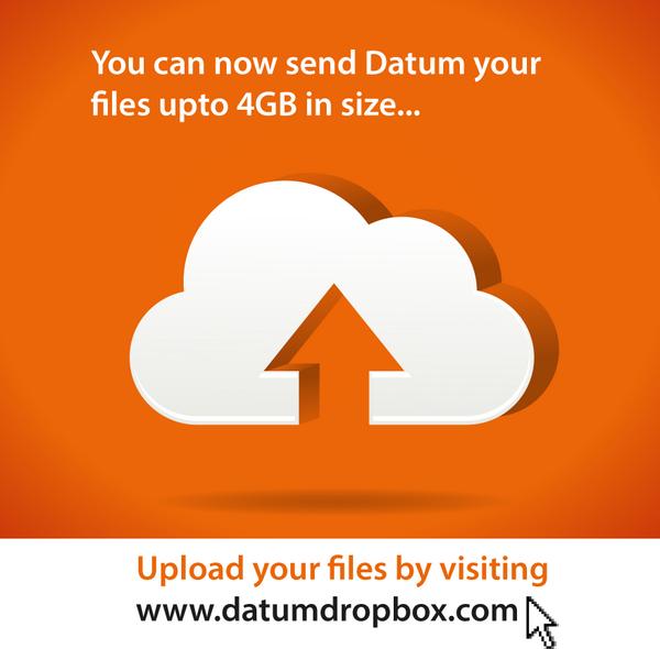 datumcp's tweet image. You can now upload 4GB files to Datum! #mailbigfile