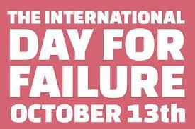 Good morning. If it all goes wrong today, Fear Not! It's the International Day of Failure! dayforfailure.com