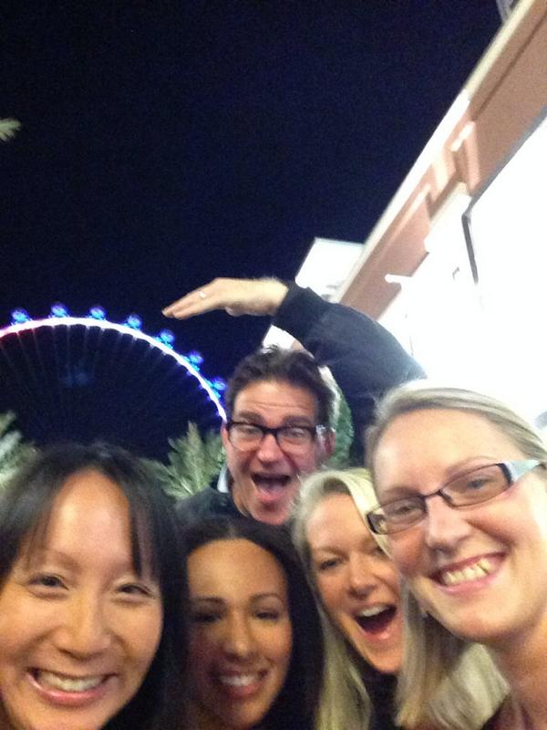 IMEXteresa's tweet photo. @IMEXoliverh #IMEX14 marketing team -enjoying night out in Vegas before show starts! #imexselfie http://t.co/8sfxA5tqrC