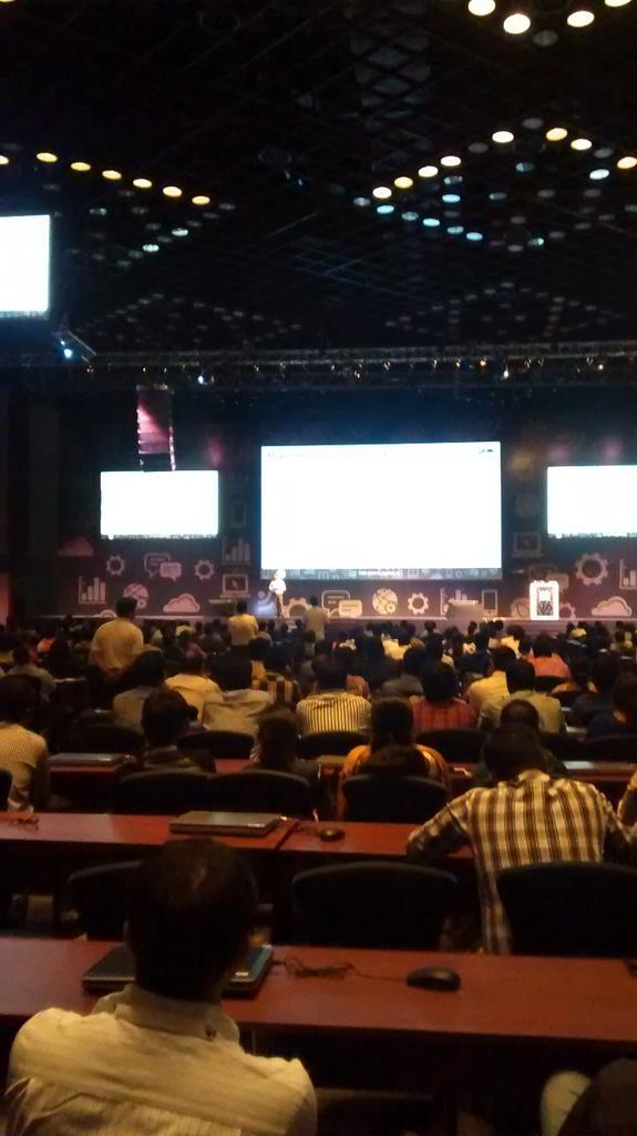 parthium's tweet photo. #pegadevcon Awesome show by Shyam Agarwal, @sreedharganduri Pallav &amp; Sandeep. Pega UI rocks! http://t.co/zwOW7EqxBb