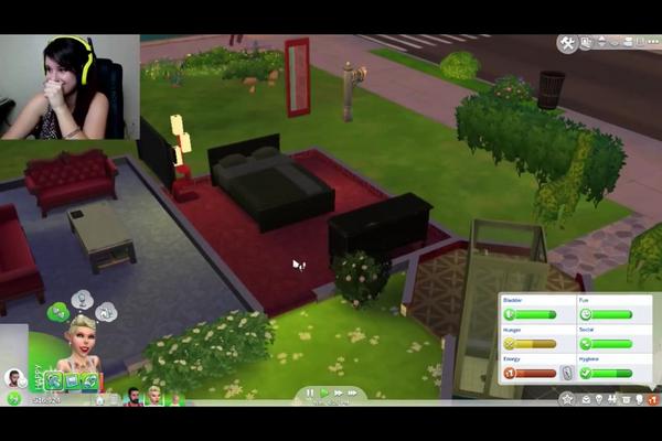 FoxFamily_FP's tweet photo. #sims4 @OMGitsfirefoxx Omg ur face turned pink! @IIJERiiCHOII look out for that girl! XD http://t.co/ZPoXa3reUT
