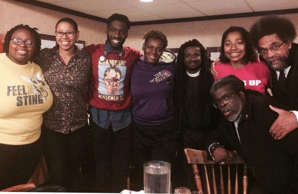 BLACKlife585's tweet photo. "@RevSekou: on r way 2 #shaw tonite, blessed to meet w folks from BLACK just hrs after their release from jail #QT19 http://t.co/4h75StrE9s"