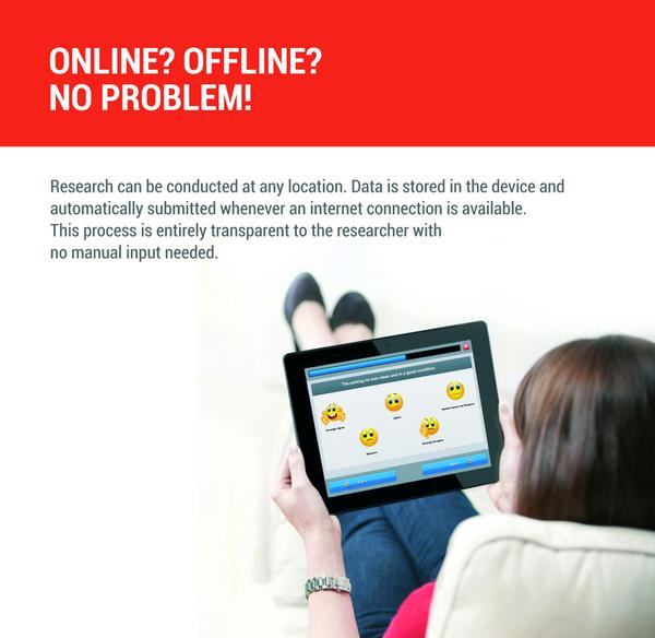 ResearchMetrics's tweet image. Data is stored in the device and automatically submitted whenever an internet connection is available.