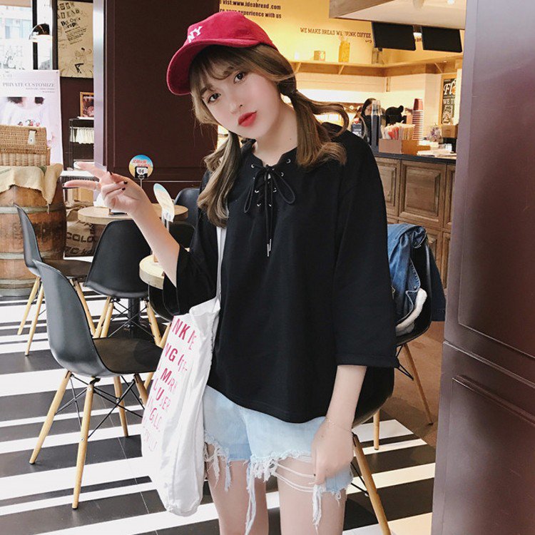 myownshops's tweet photo. Pre-order🚀
เสื้อยืดมีเชือกผูกโบว์ตรงอกสวยๆ ใส่สบาย ชิวๆเหมาะกับสภาพอากาศบ้านเรา🌞
250 บาทเท่านั้นน><😍
(ขนาดดูได้ในรูปแรกเลยค่ะ) https://t.co/jtP6QF5QGw