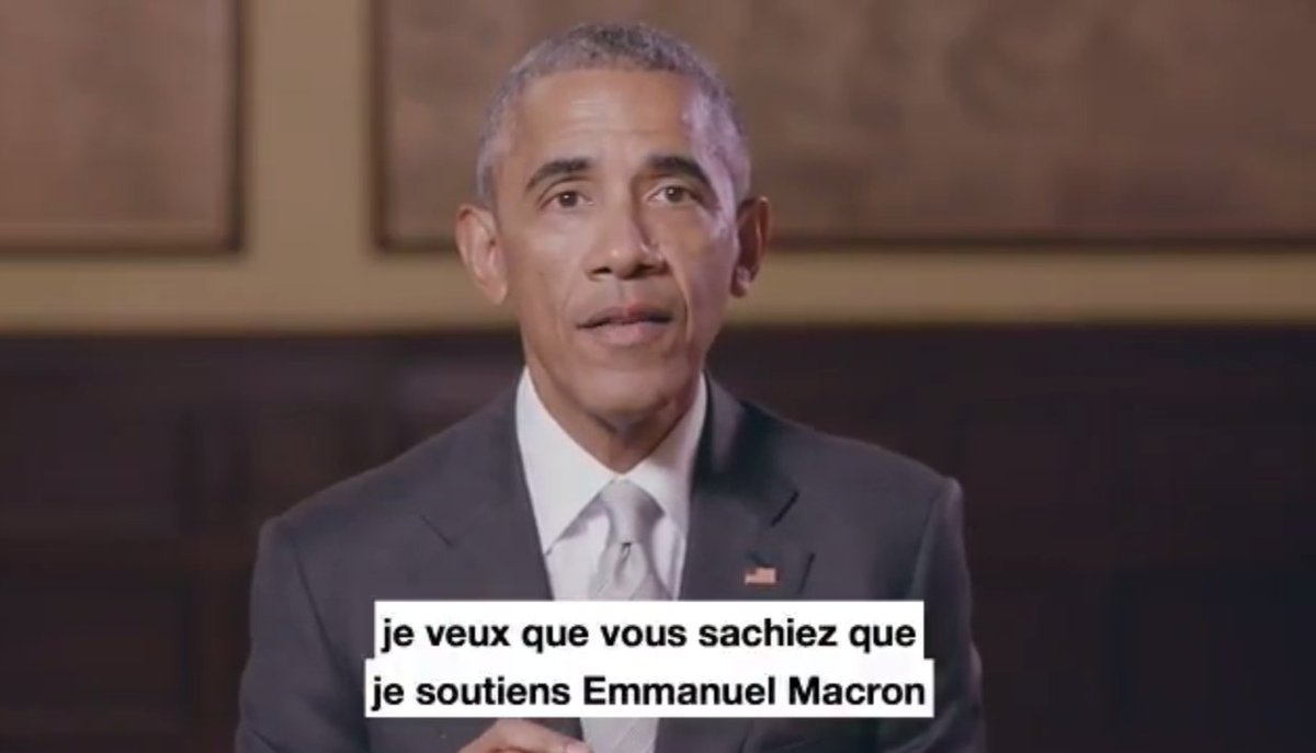 Barack Obama apporte son soutien à Emmanuel Macron bit.ly/2q2fwkt