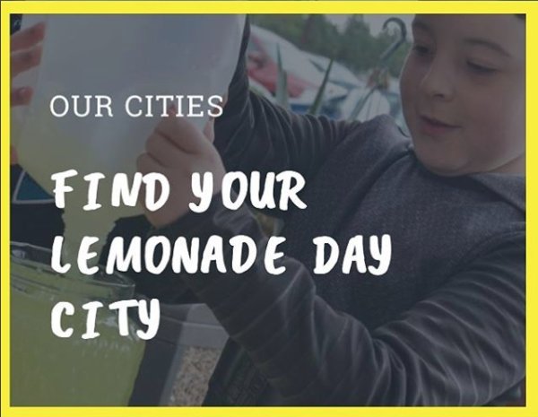 LemonadeDay's tweet photo. It's Lemonade Day season! Check out if your city has Lemonade Day: https://t.co/D5KmomGlrn

#10Sweet Years #LemonadeDay2017 #Findyourcity https://t.co/5B4Ug8t1nT