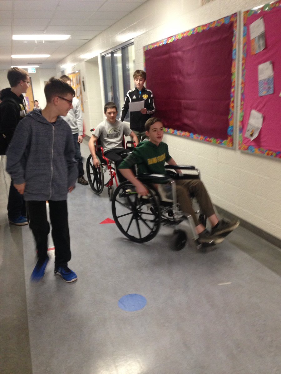 MissStAmand13's tweet photo. Learning about how accessible our school is for people with disabilities! #EICStalks @HR_eics https://t.co/V5E9ZysORb