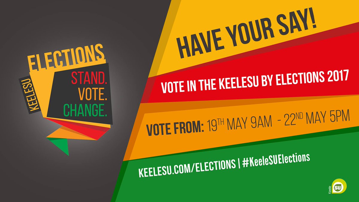 Mari_KeeleSU's tweet photo. Nominations are now open for the @KeeleSU by-elections! Nominate yourself or a friend here: https://t.co/wUv2sOp70R #StandVoteChange https://t.co/lmXmPJulrA