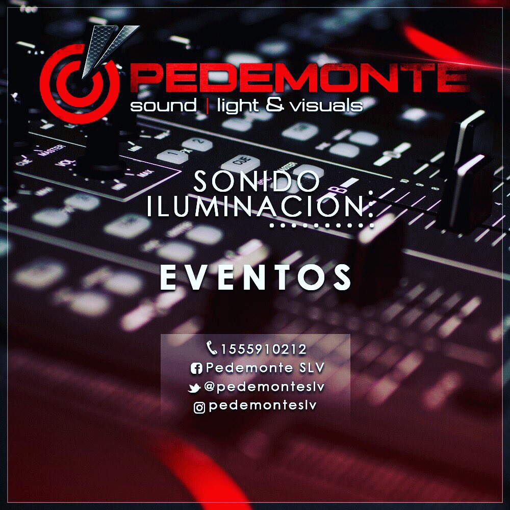 Pedemonte_slv's tweet photo. Obtené importantes descuentos y beneficios señando tu evento con anticipación!!! Sonido iluminación Disc Jockey - Llámanos! 📱 1155910212 https://t.co/6cEEnGZPF9
